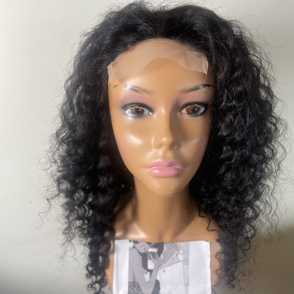💫 100% HUMAN HAIR 22” DEEP BRAZILIAN WAVY LACE FRONT 4 x 4 FRONT PART WIG *NEW* - Picture 6 of 14